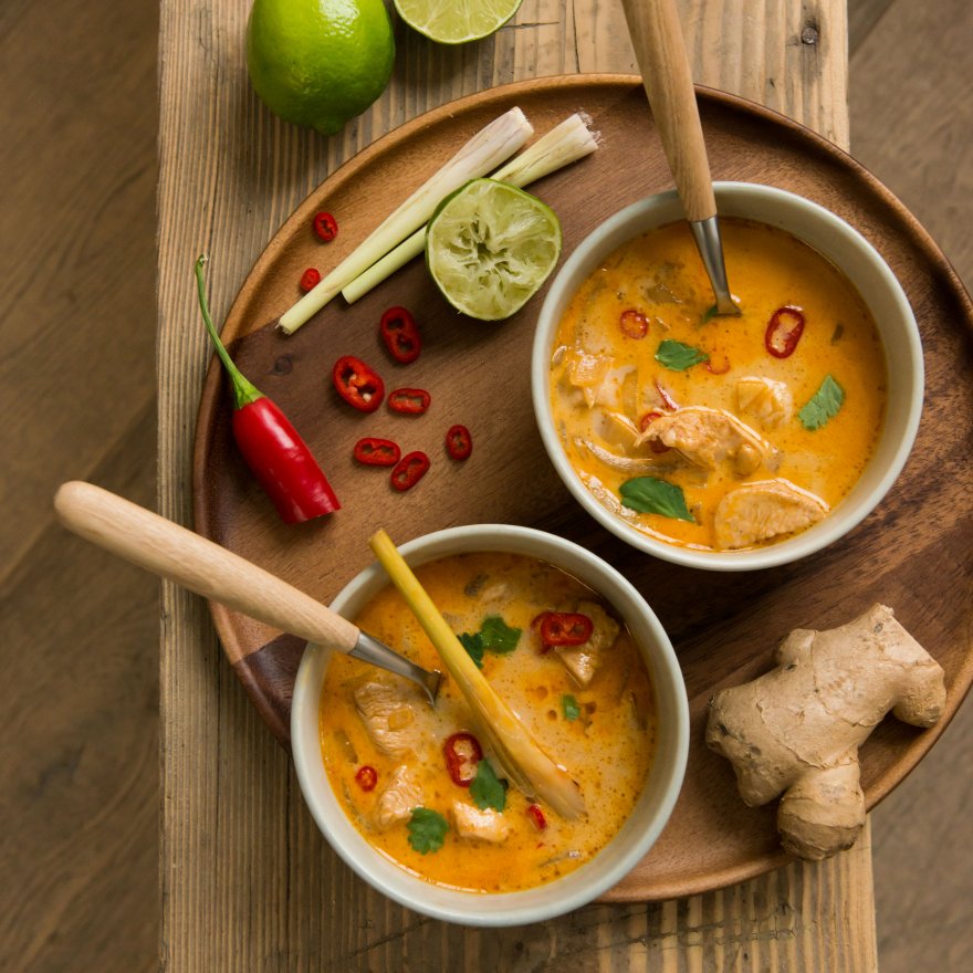 Thailändische Hühnersuppe